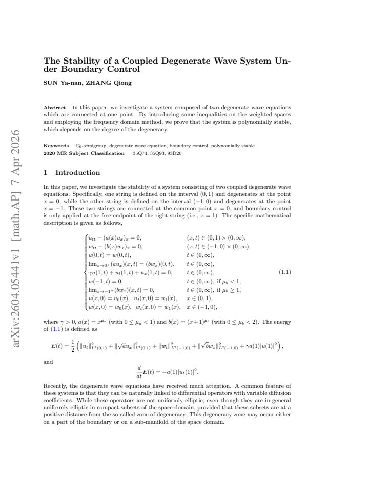 First page