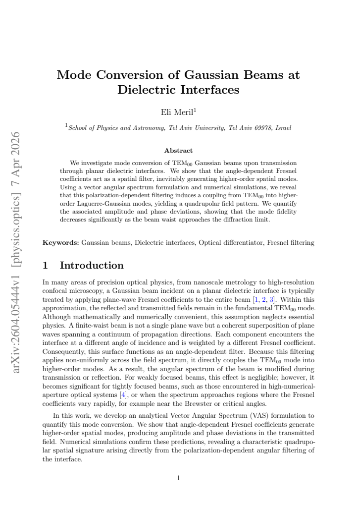 First page