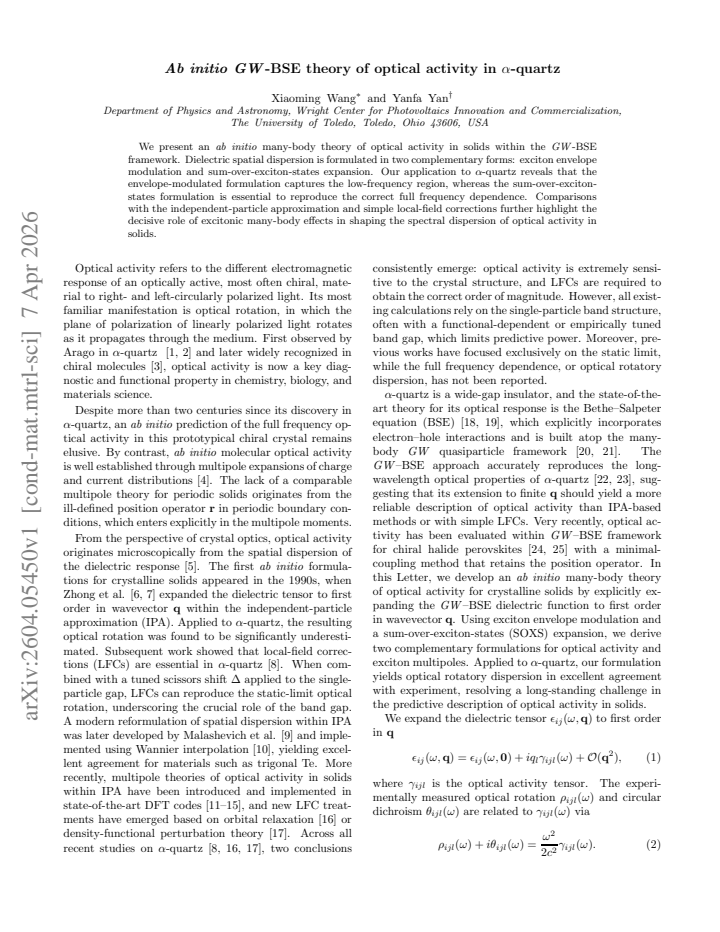 First page