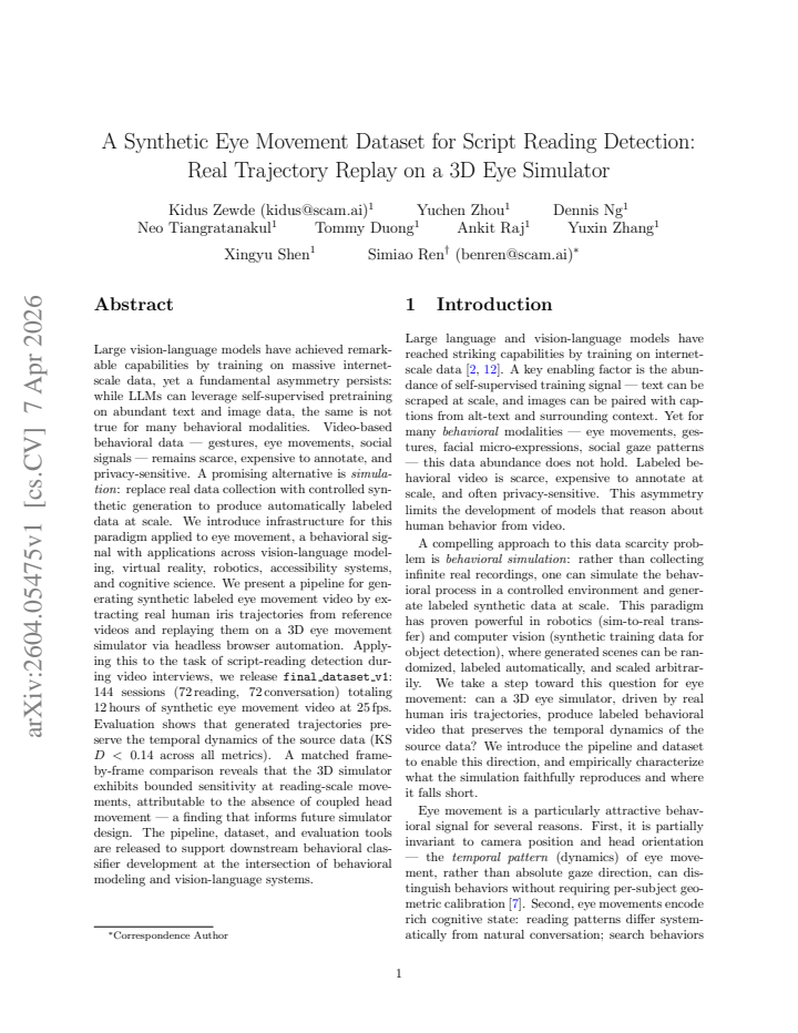 First page