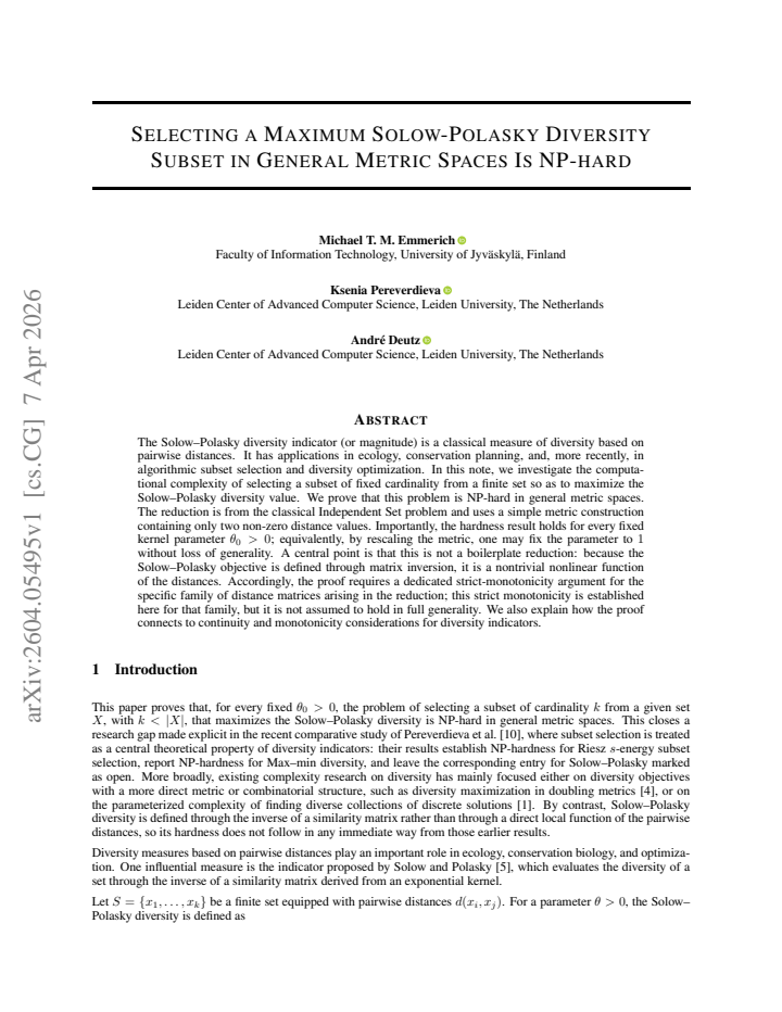 First page
