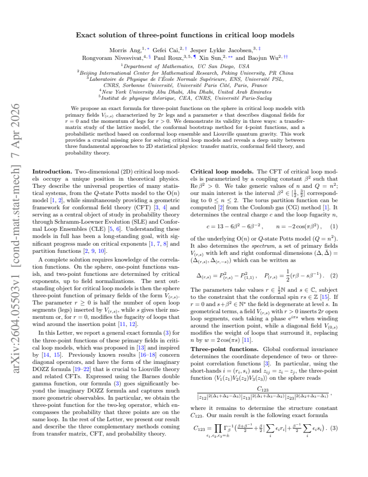 First page