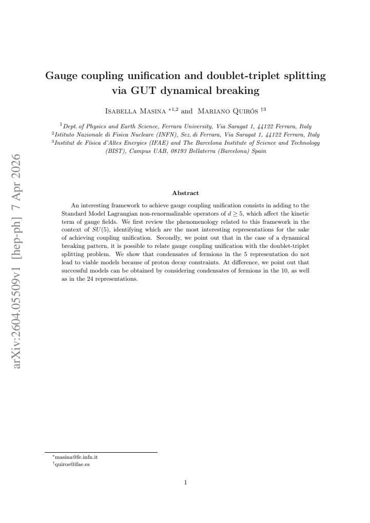 First page