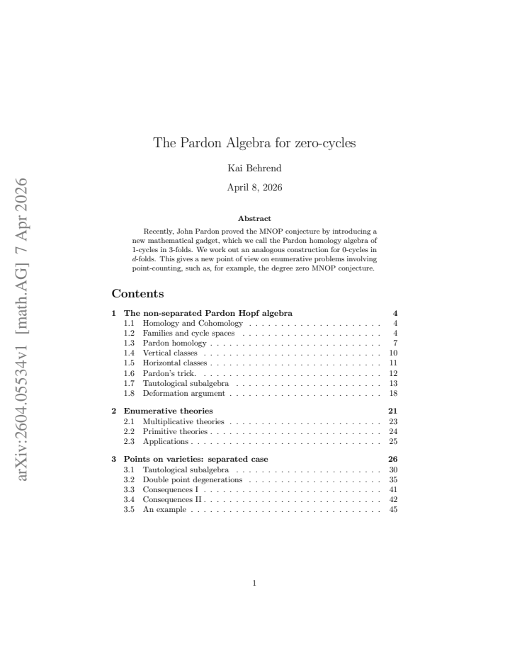 First page