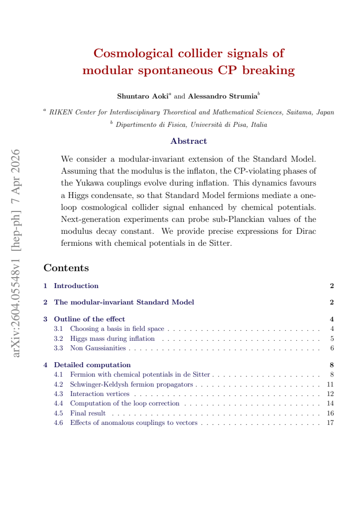 First page