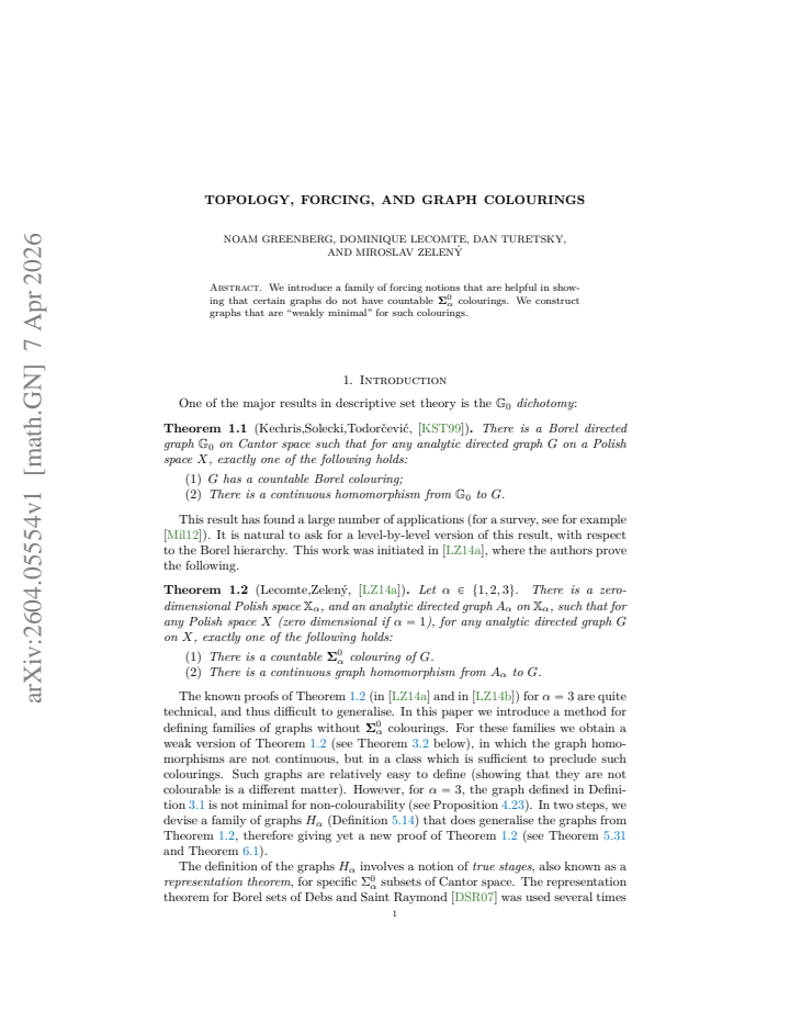 First page