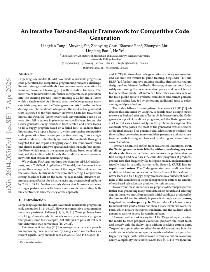 First page