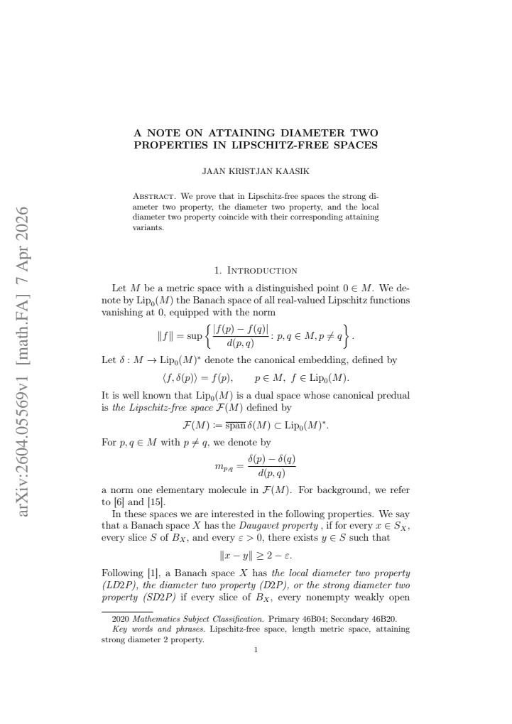 First page
