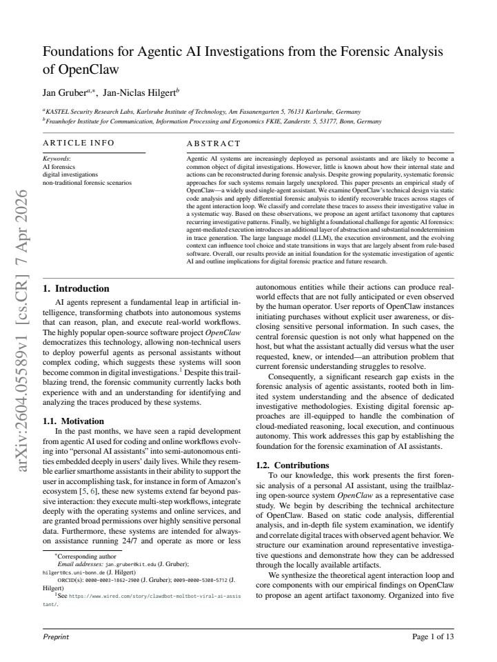 First page
