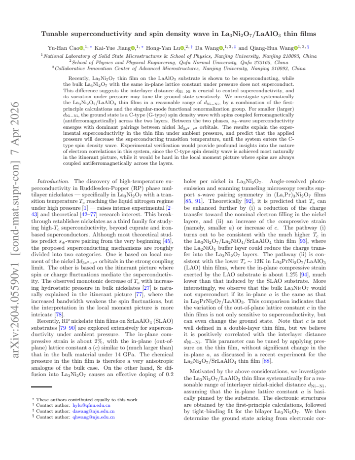 First page