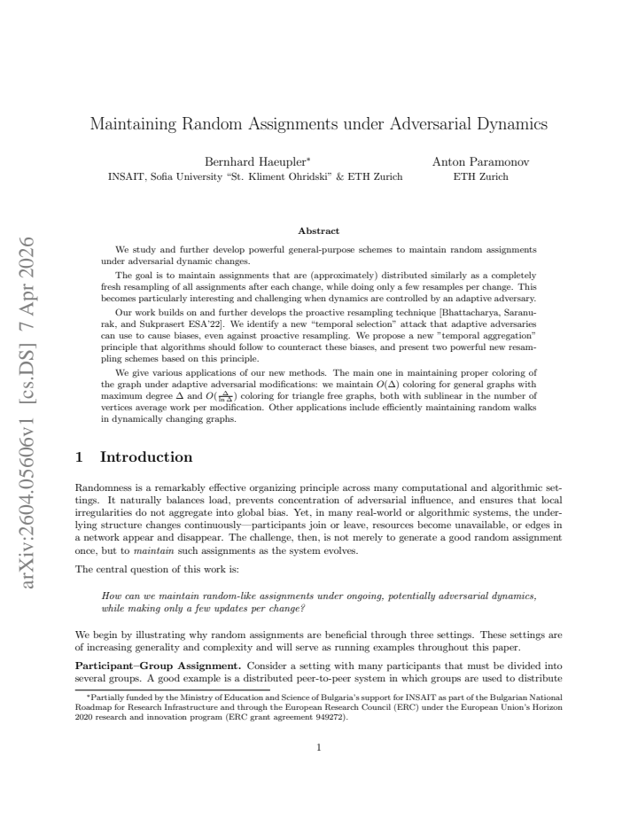 First page