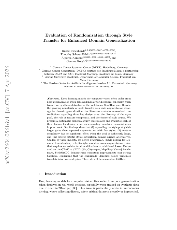 First page