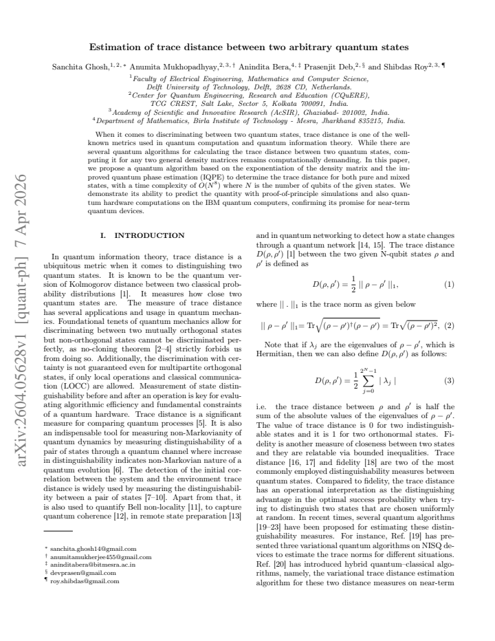 First page