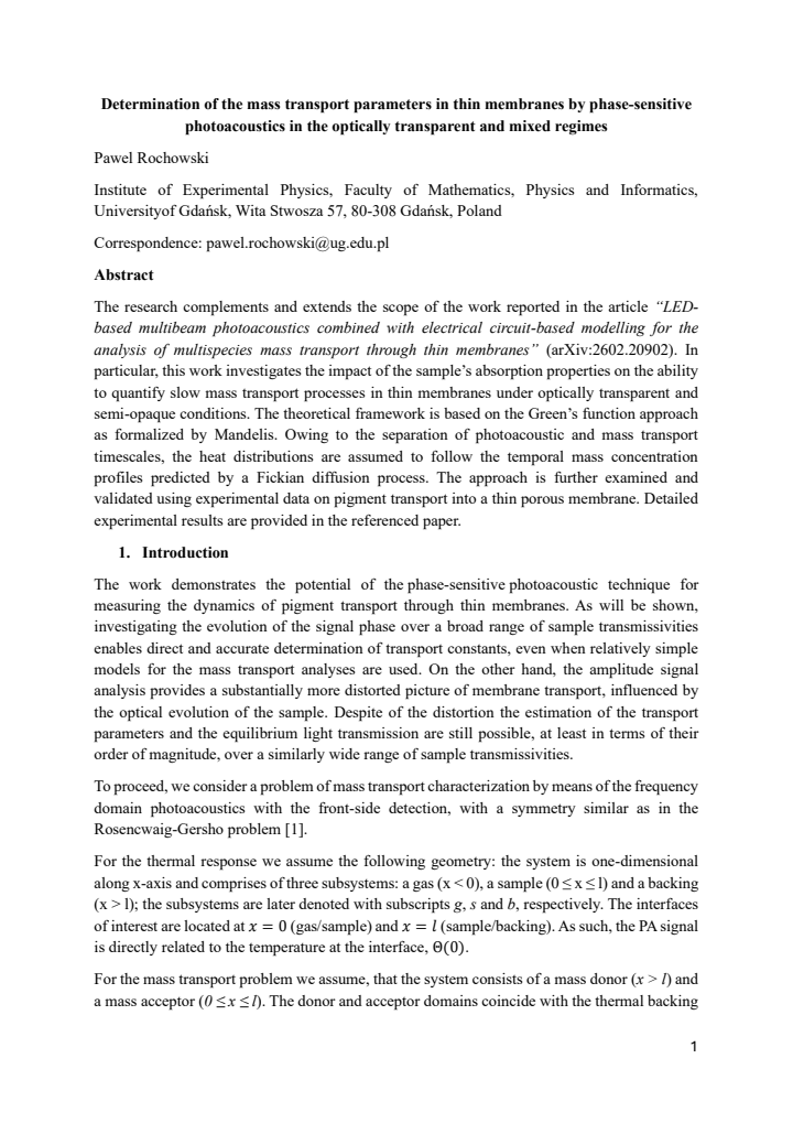 First page