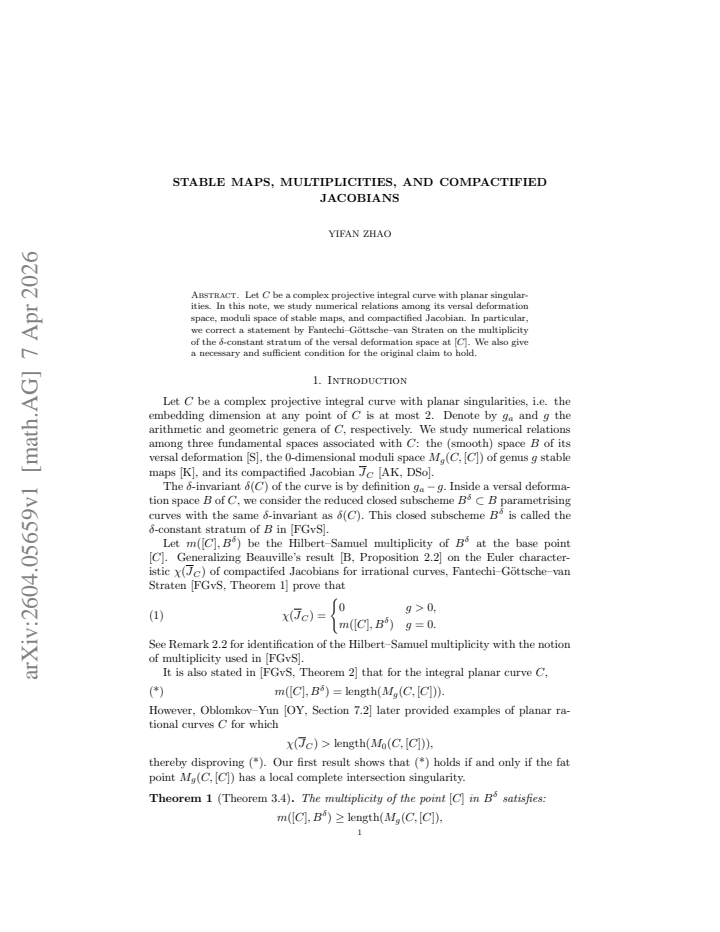 First page