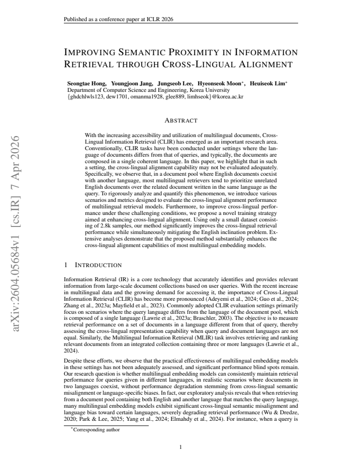 First page