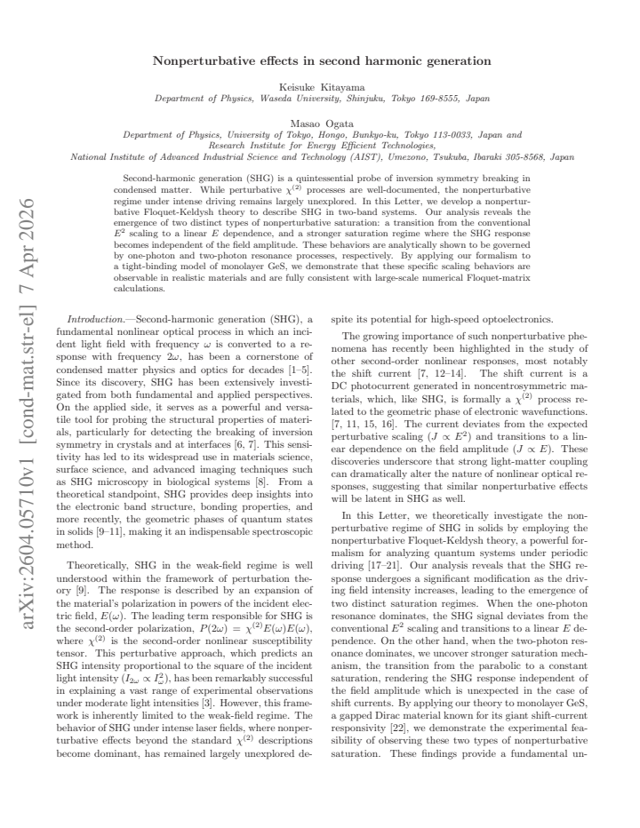 First page