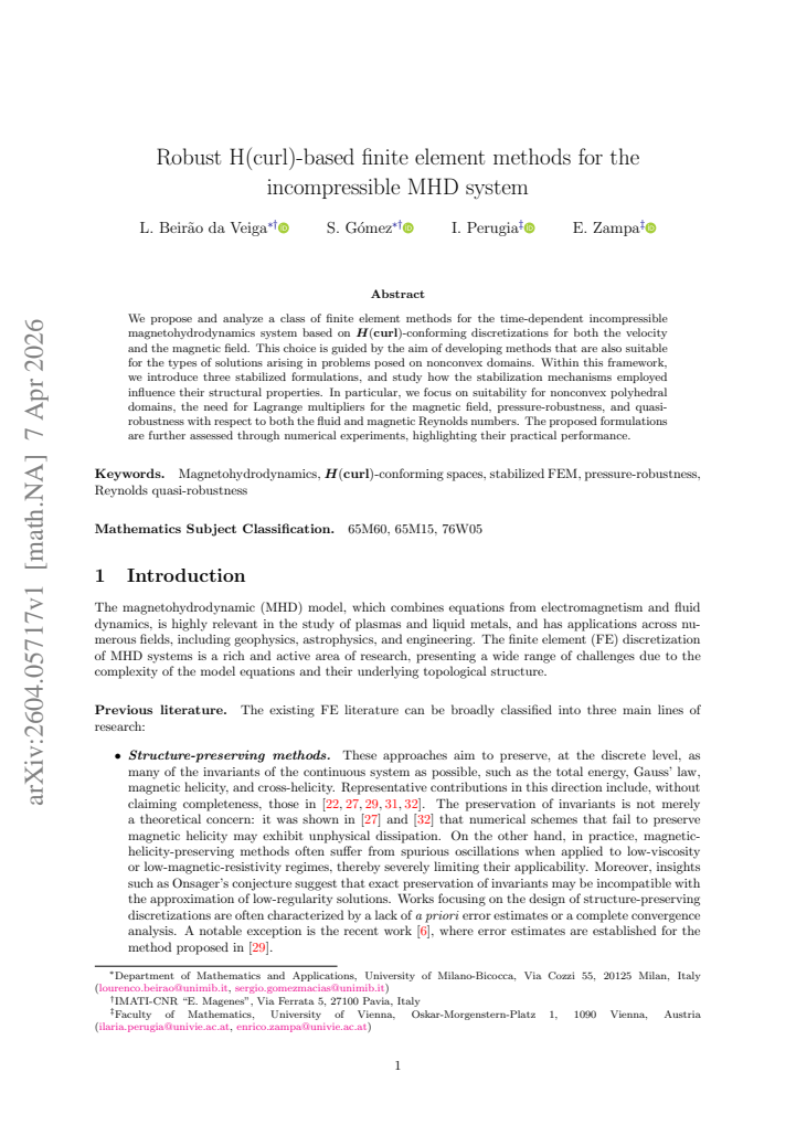 First page