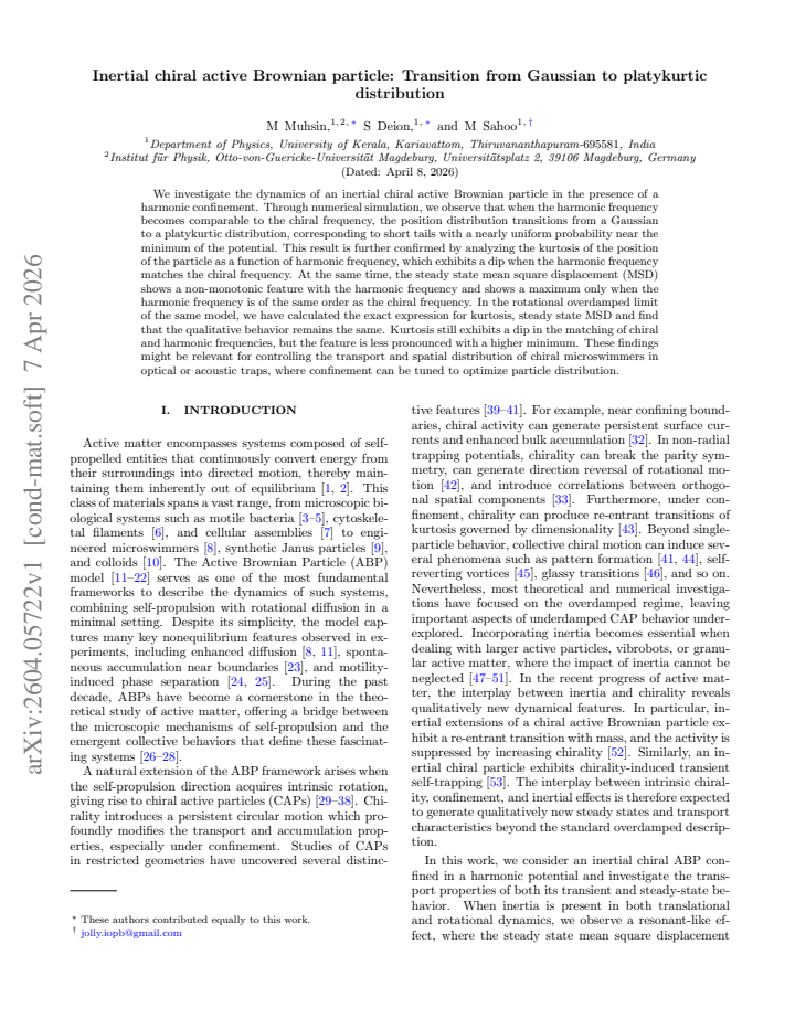 First page