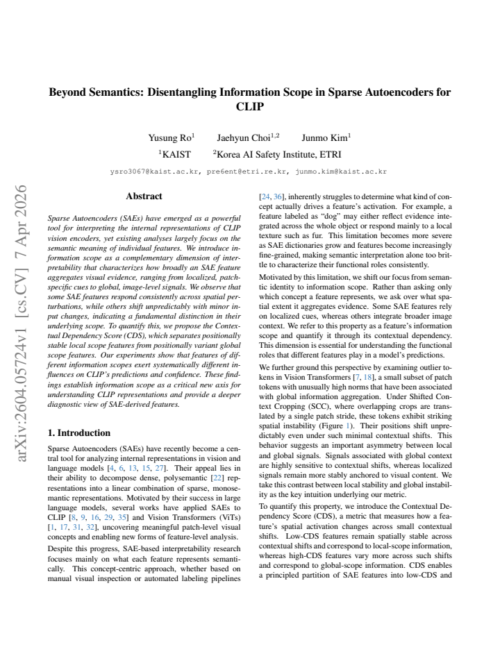 First page