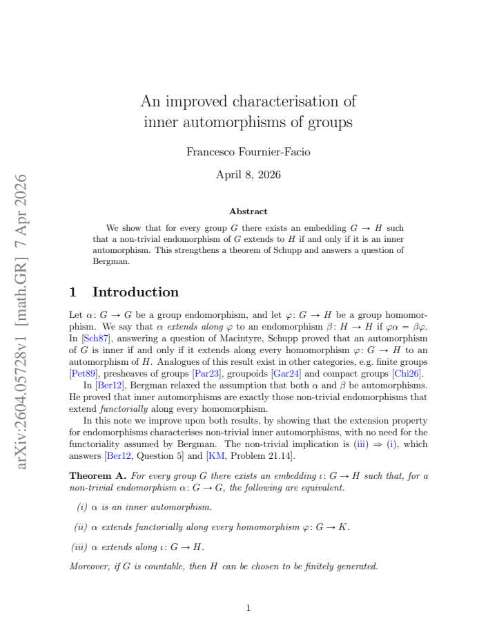 First page