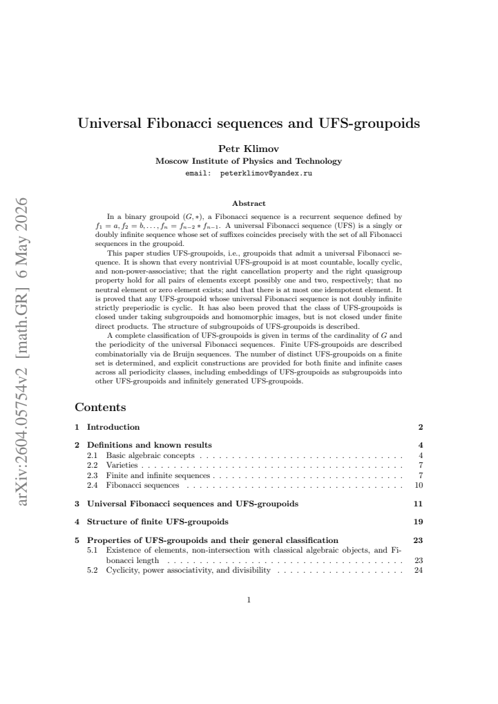 First page