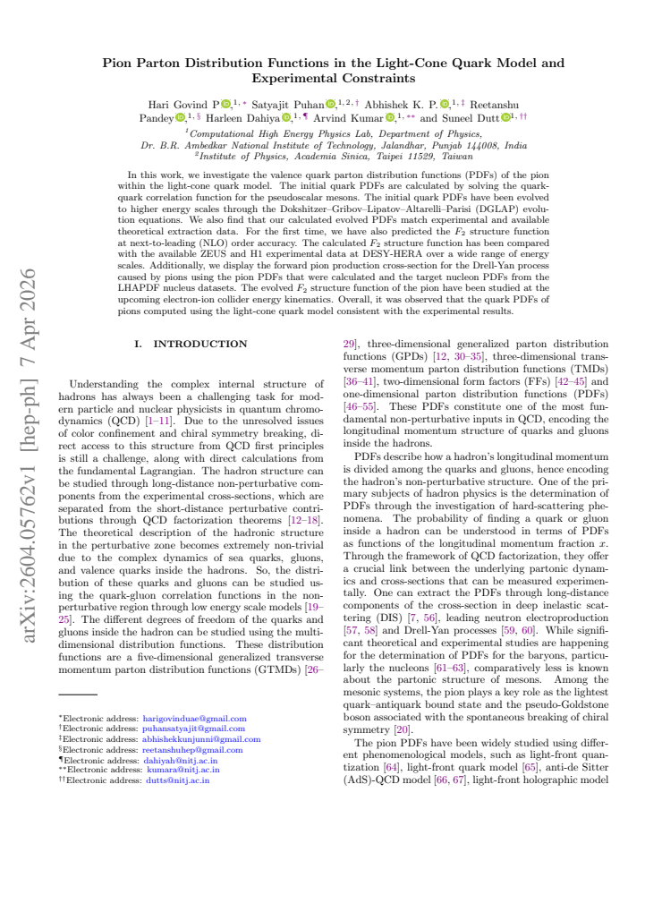 First page