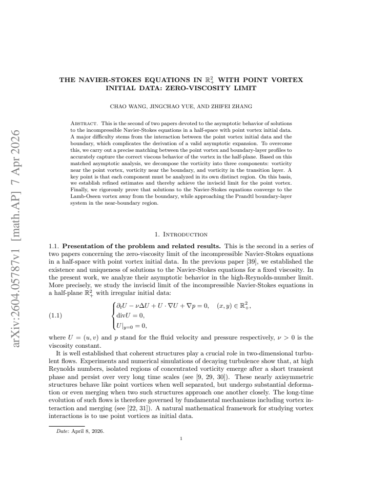 First page