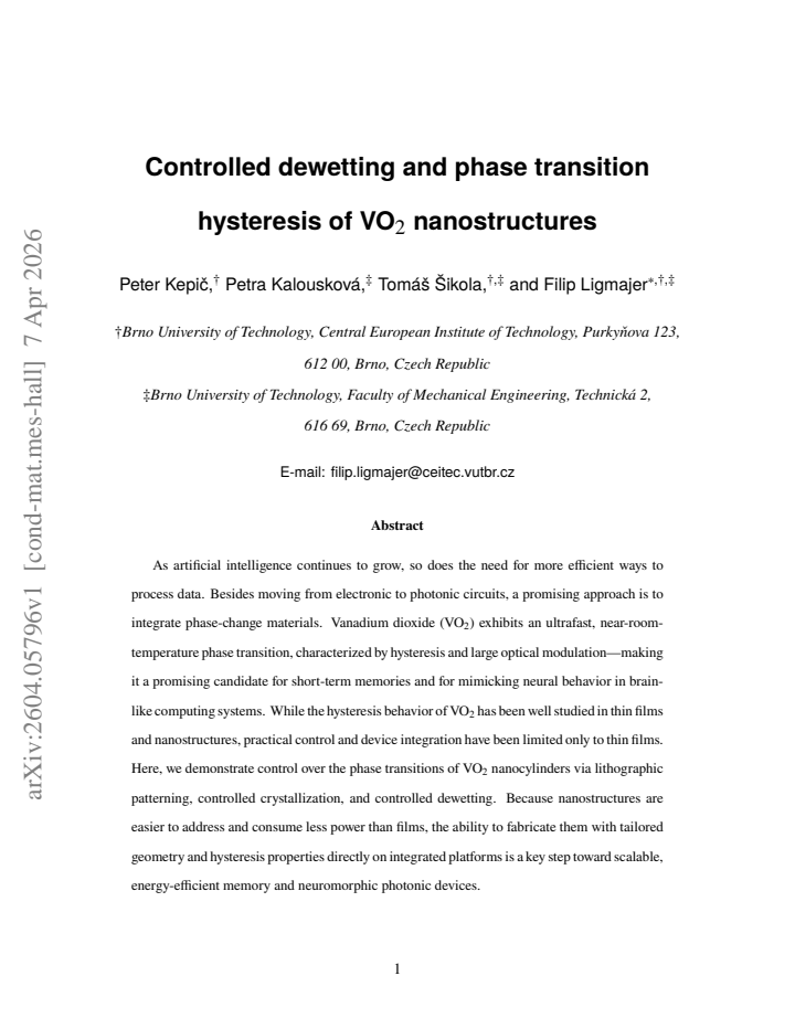 First page