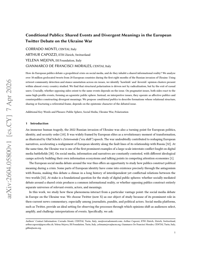First page