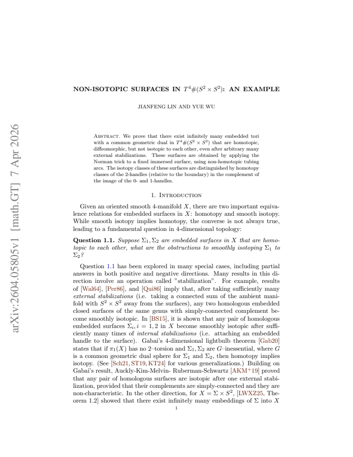 First page