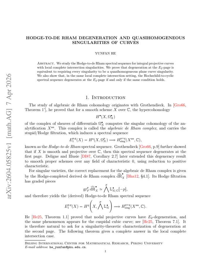 First page