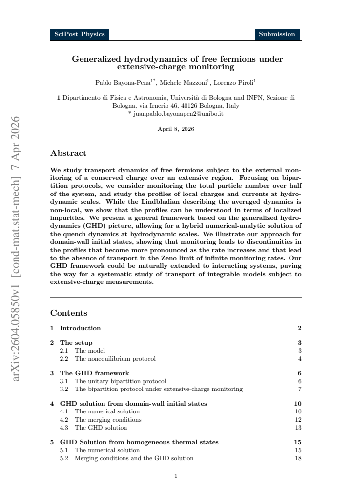 First page