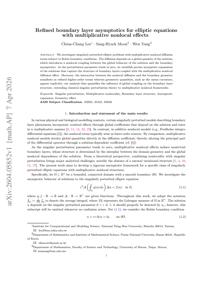 First page