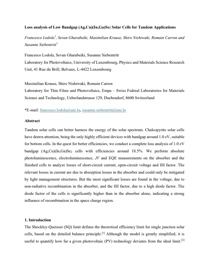 First page