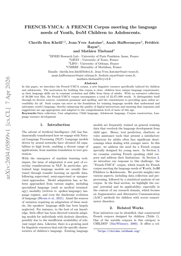 First page