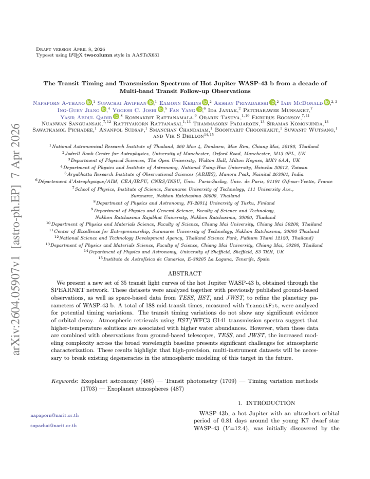 First page