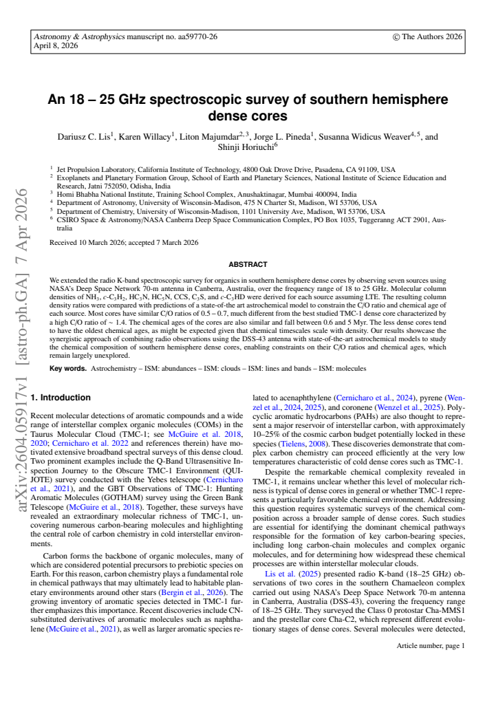 First page