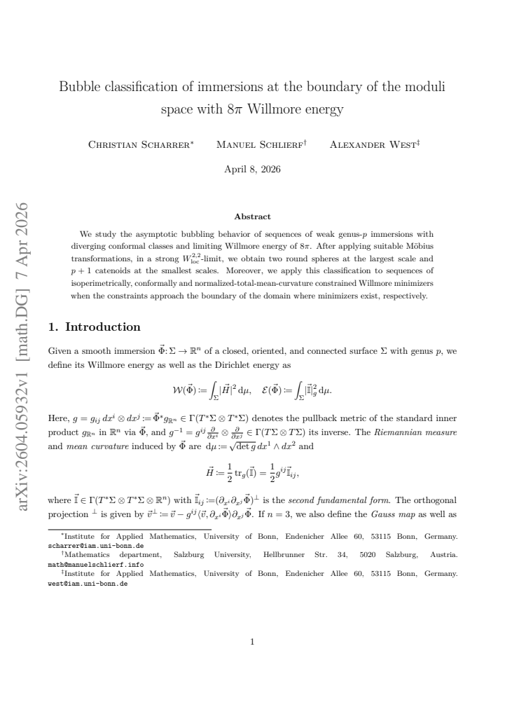 First page