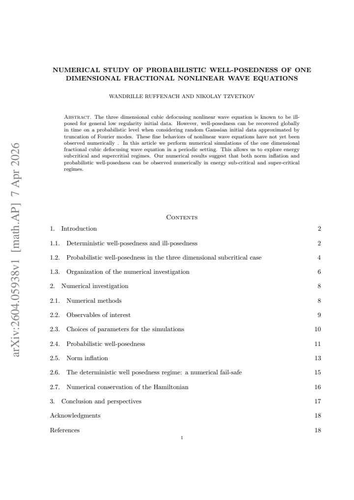 First page