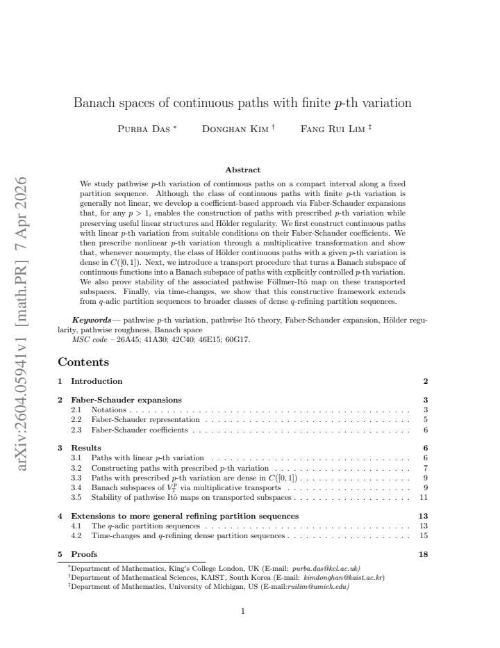 First page