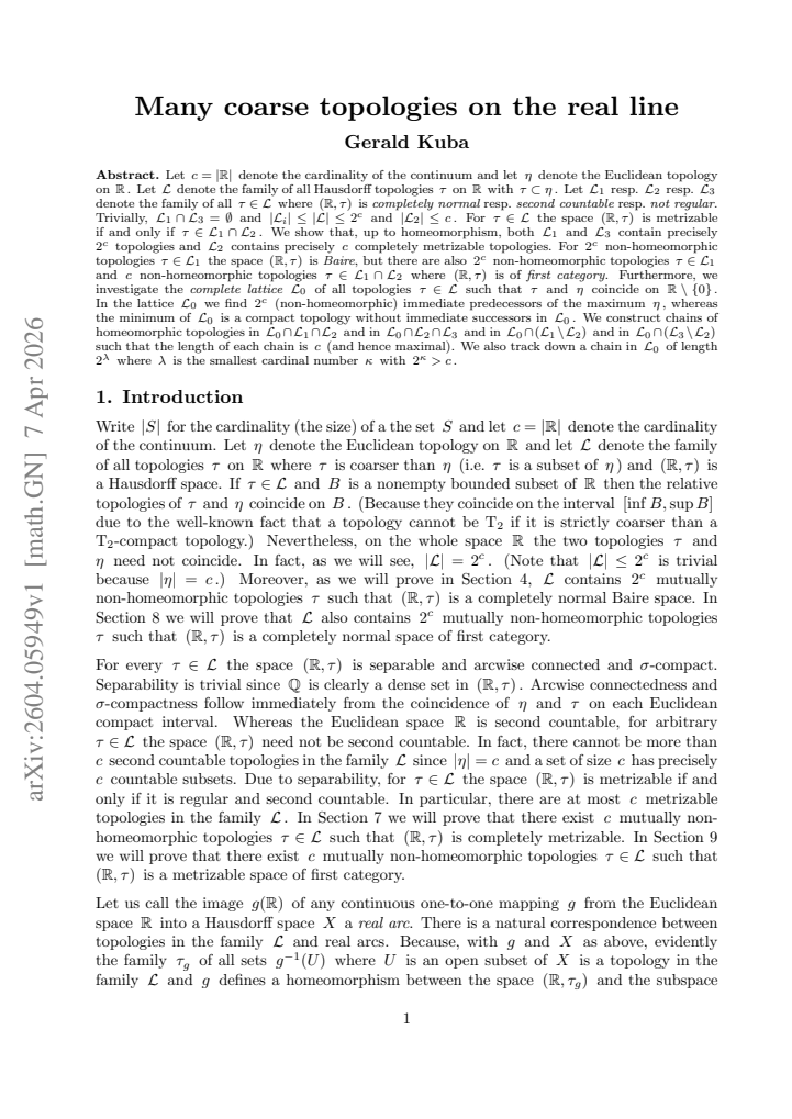 First page