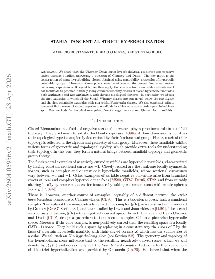 First page