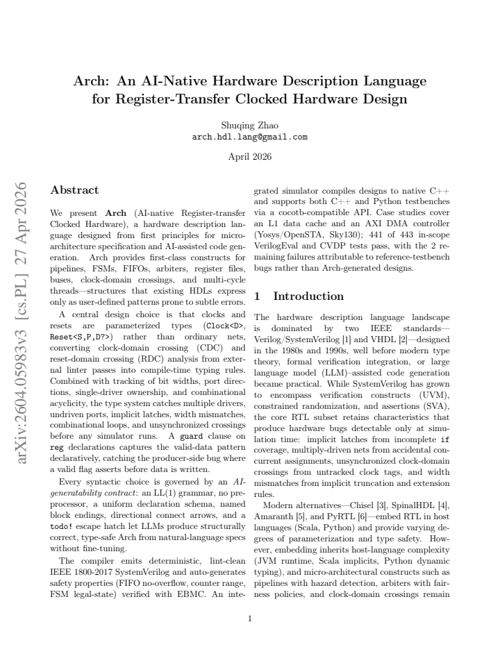 First page