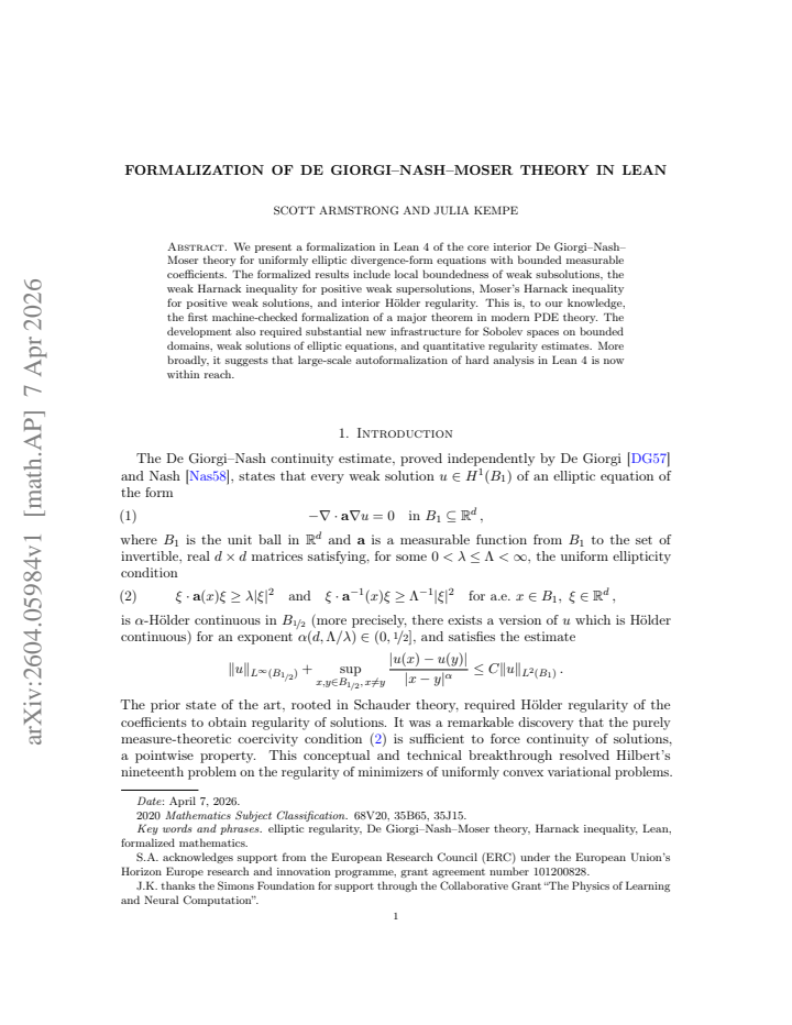 First page
