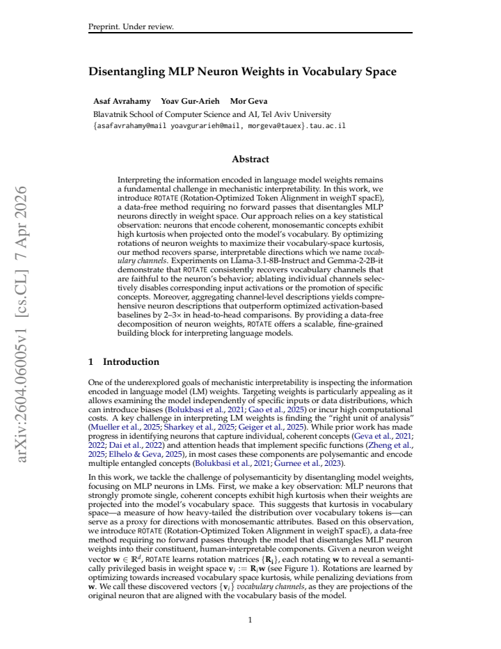 First page