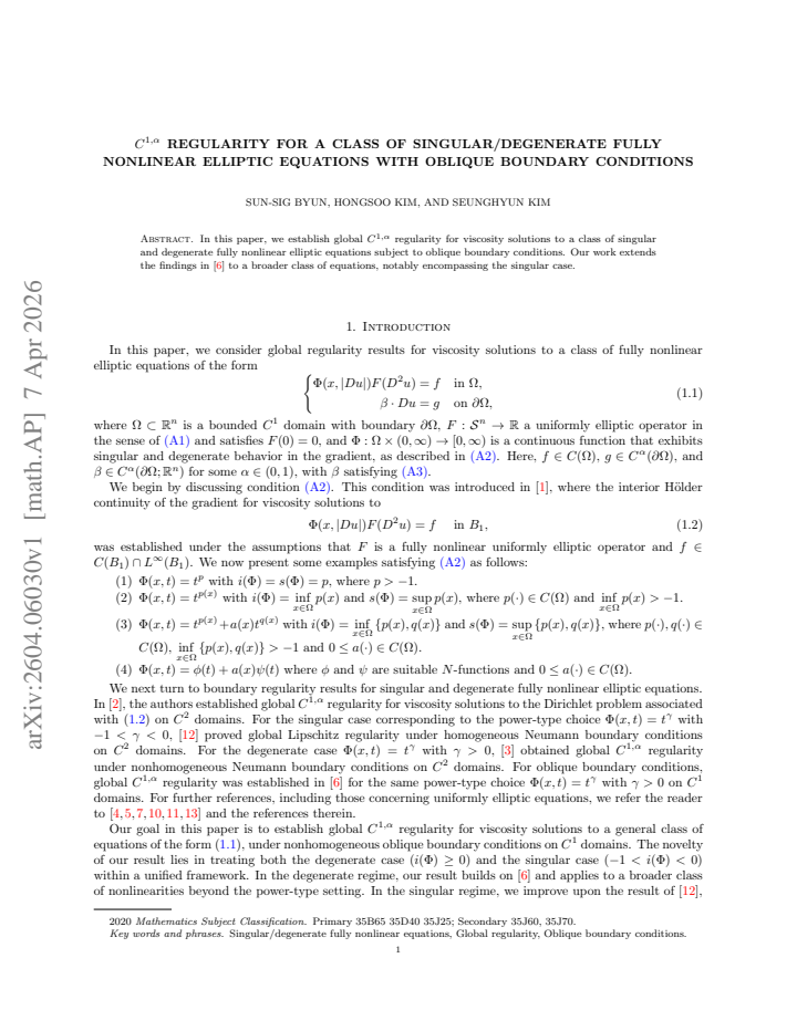First page