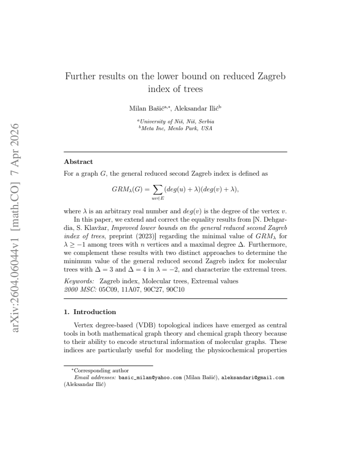 First page