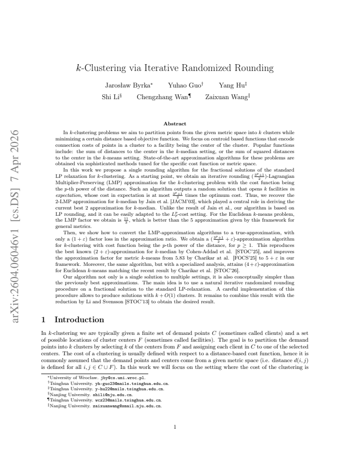 First page