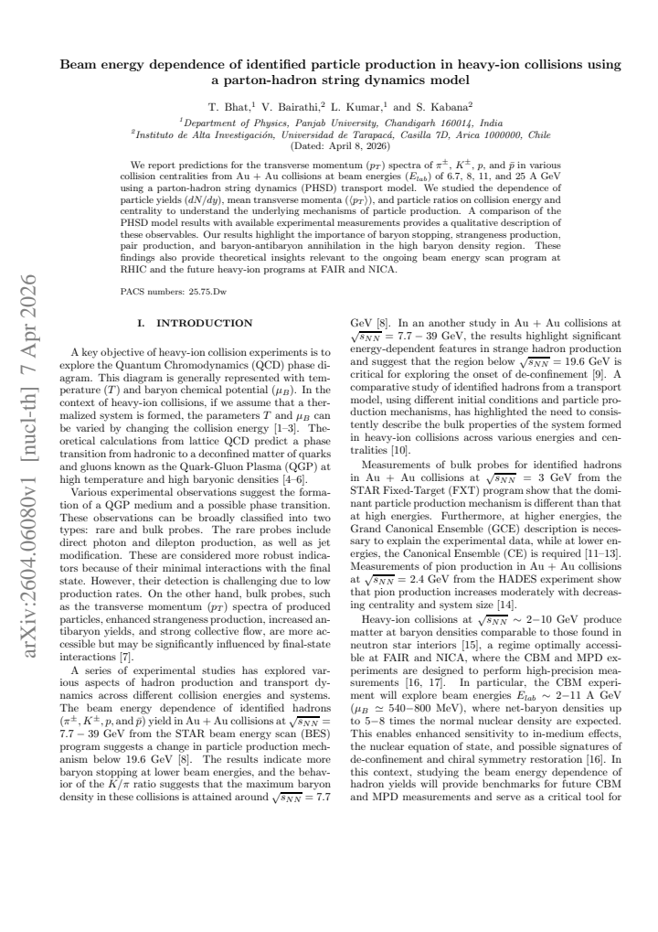 First page